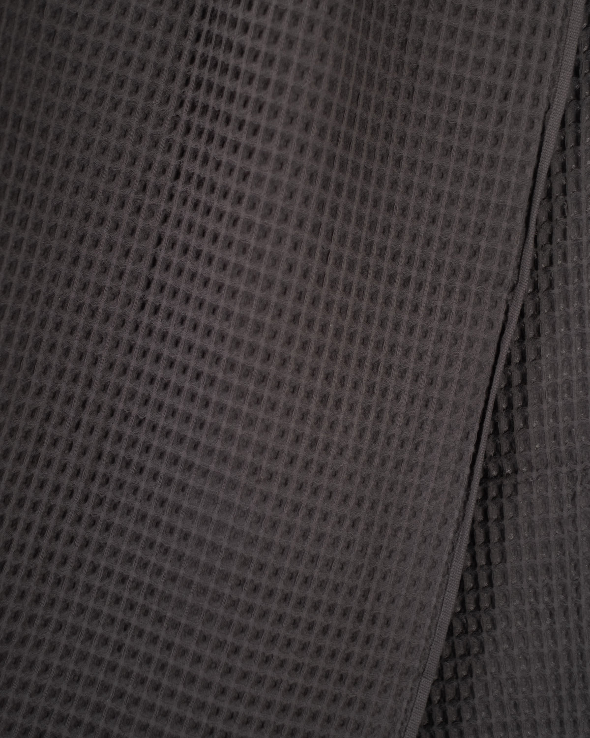 The Waffle Bath Sheet in Charcoal