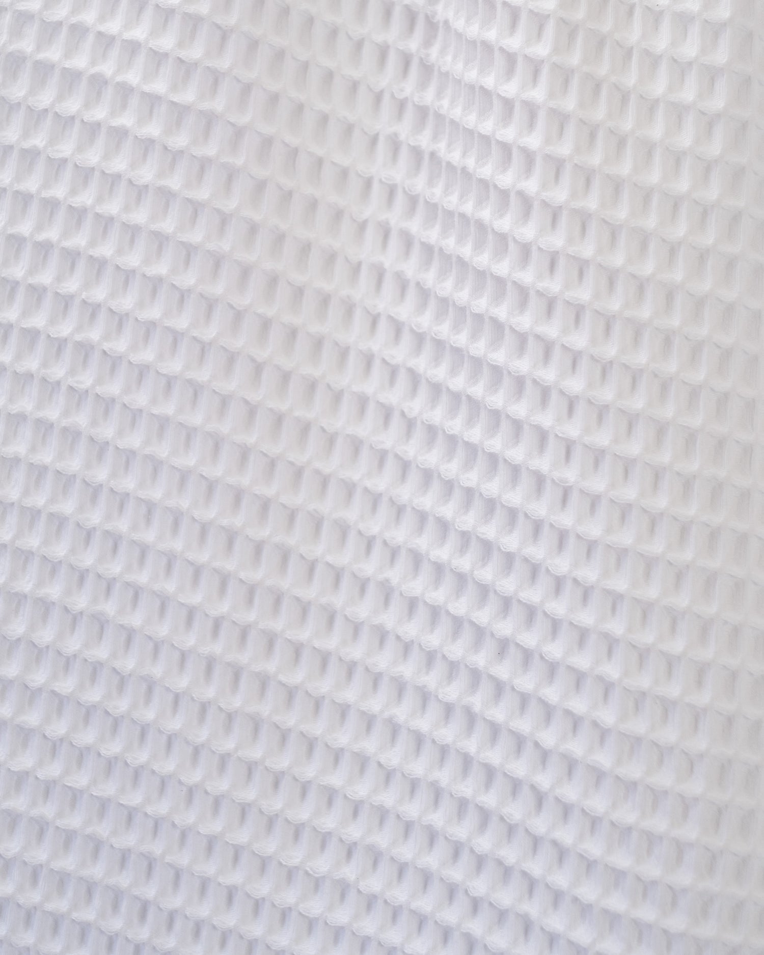 Waffle Turkish Cotton Bath Towels in White