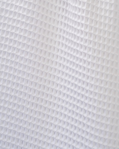 Waffle Turkish Cotton Bath Towels in White