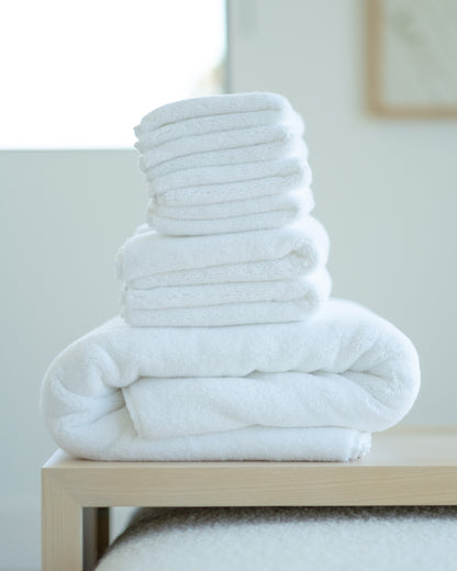 Luxe Bath Towels in White