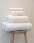 The Ribbed Bath Sheet in White