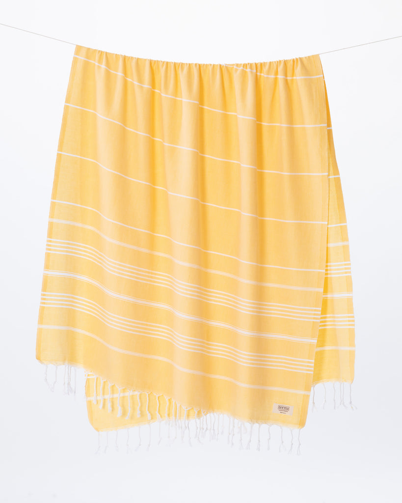 Hiera Extra Long Turkish Towel | Trimita, Yellow