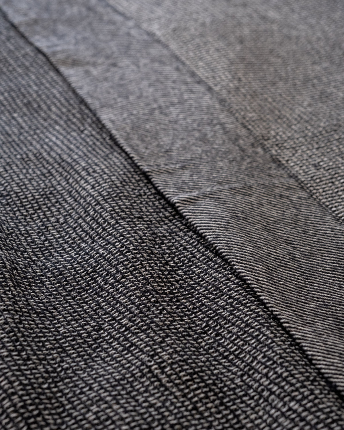 The Micro Waffle Wool Blanket in Charcoal