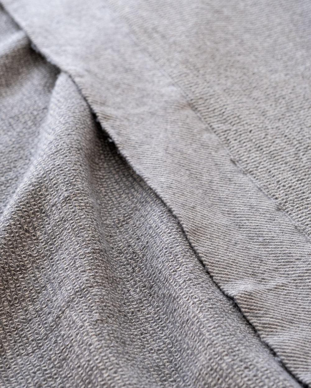 The Micro Waffle Wool Blanket in Stone