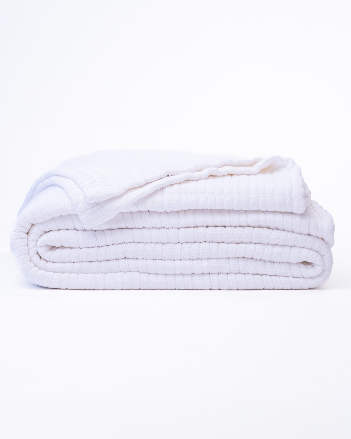 The Stitched Cotton Quilt in White