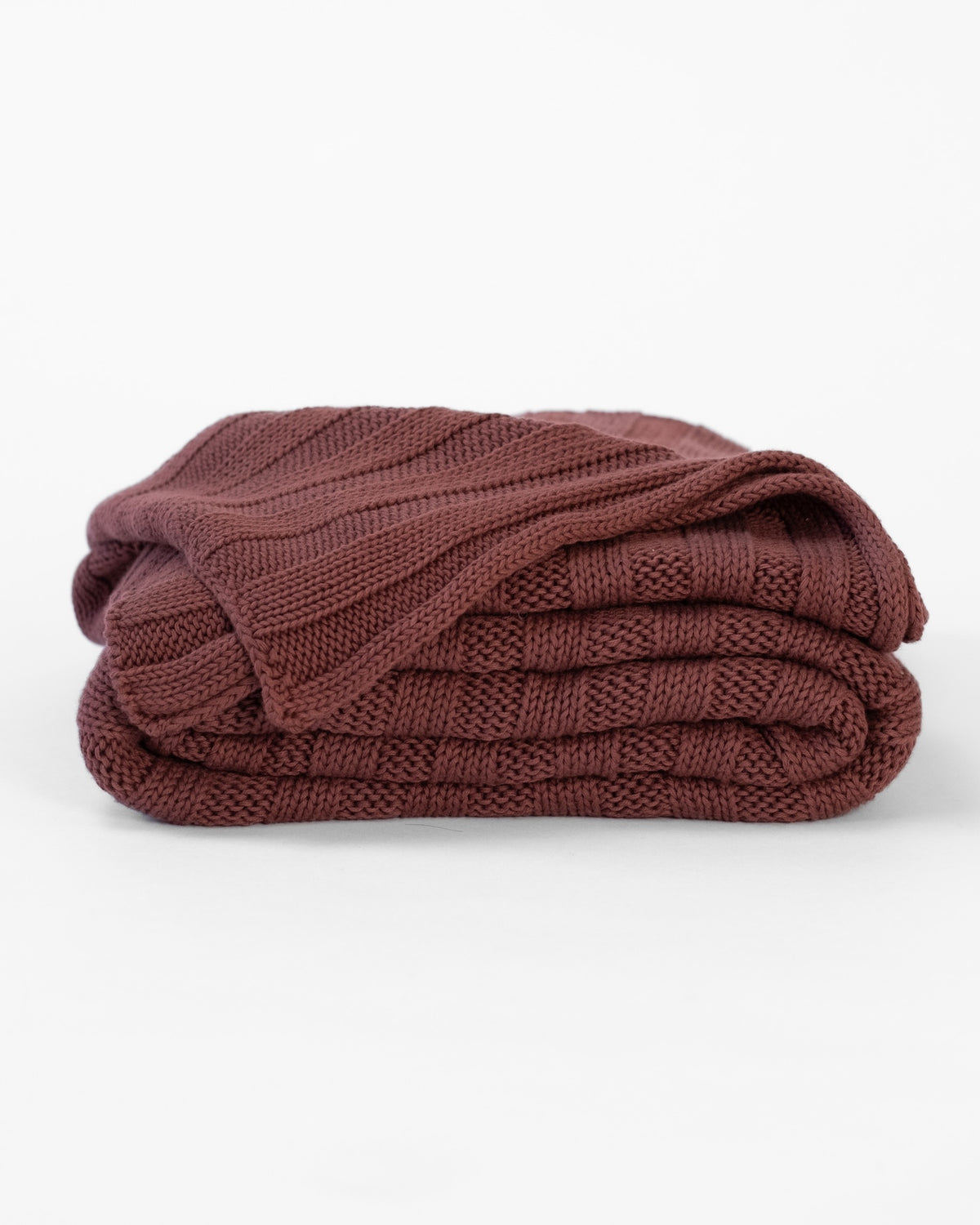 The Rib Knit Throw in Fig