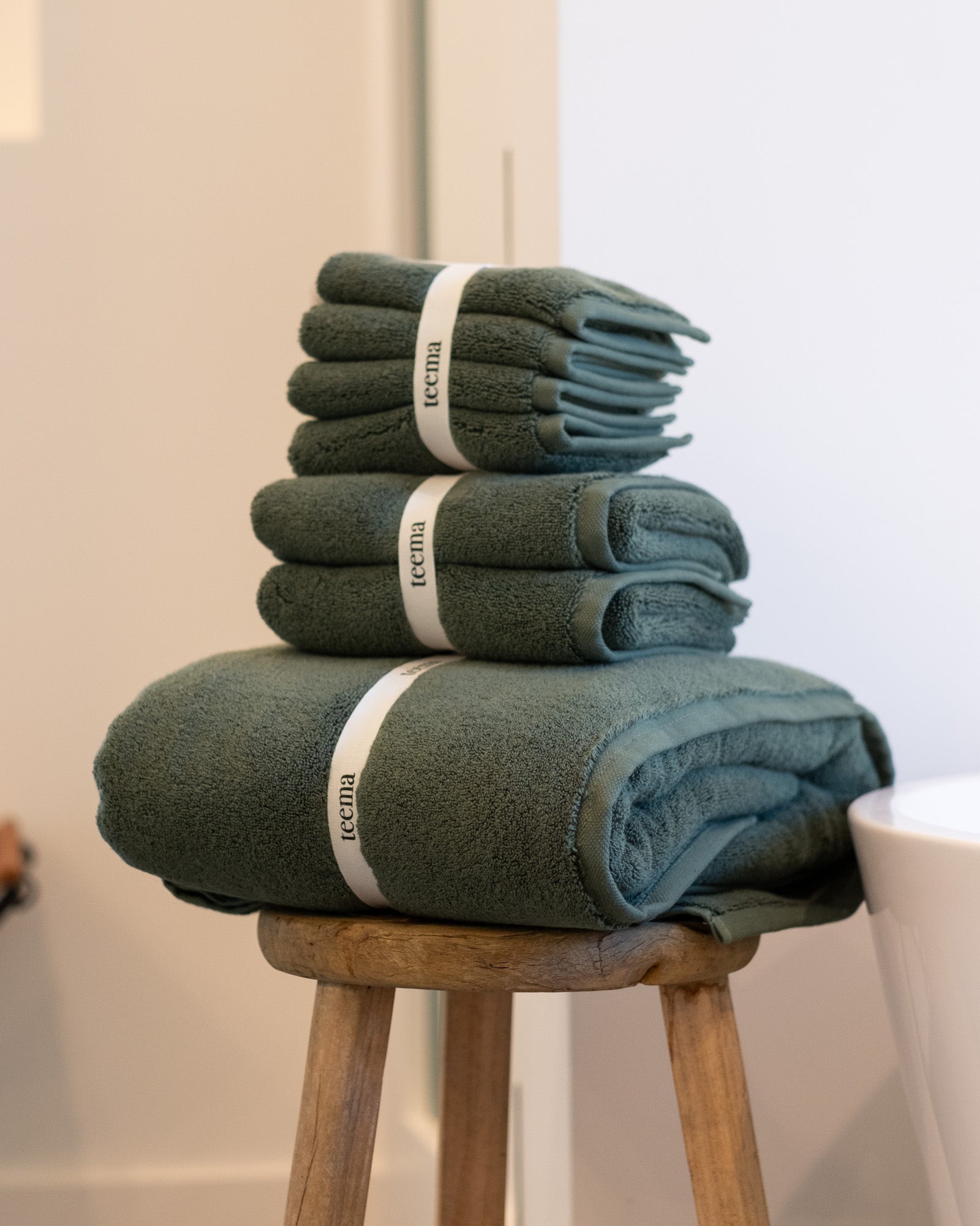 Luxe Bath Towels in Jade