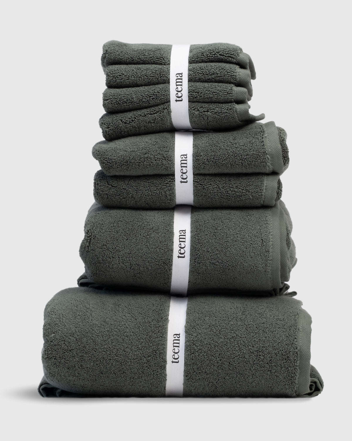 The Luxe Washcloths in Jade