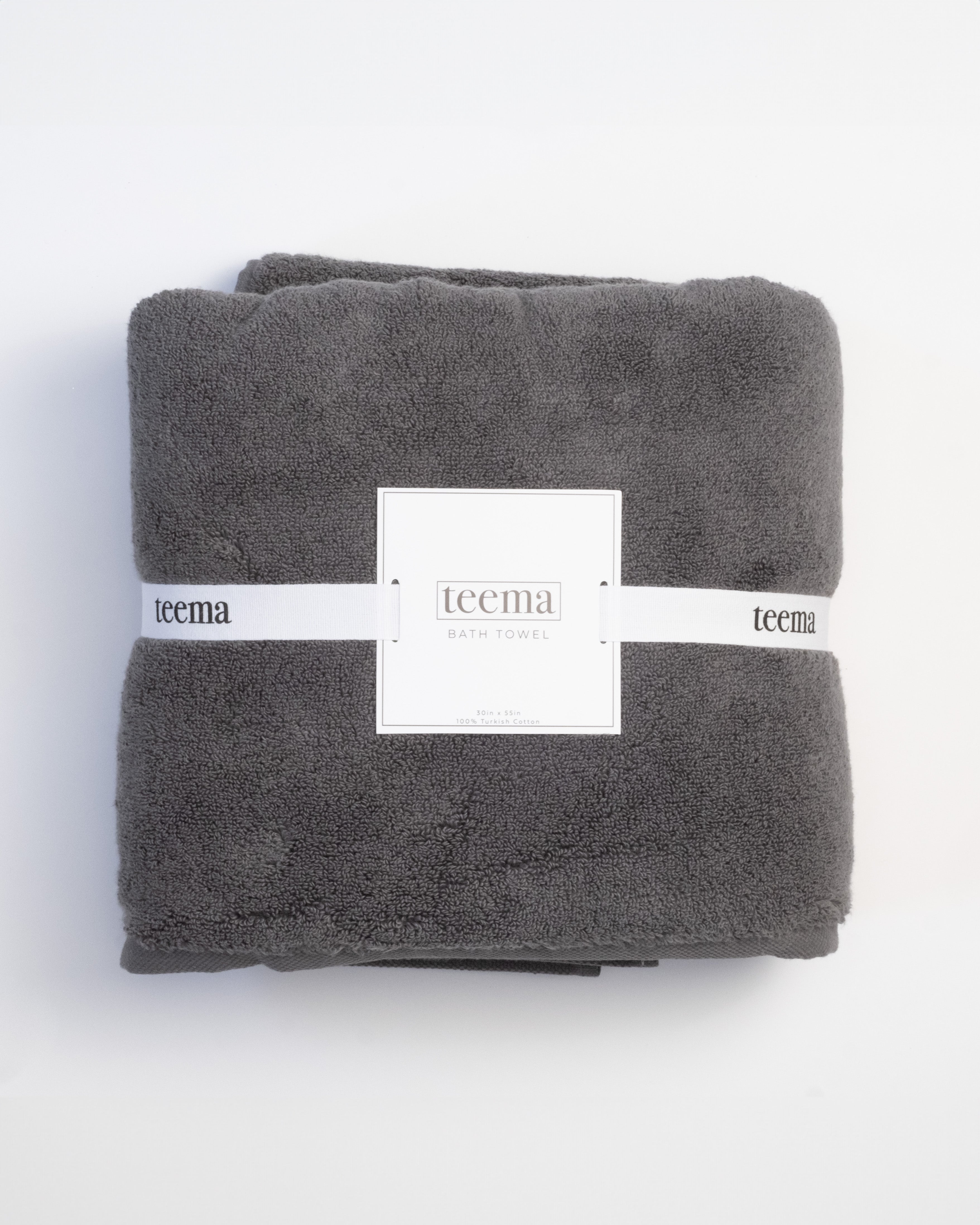 Luxe Bath Towels in Charcoal