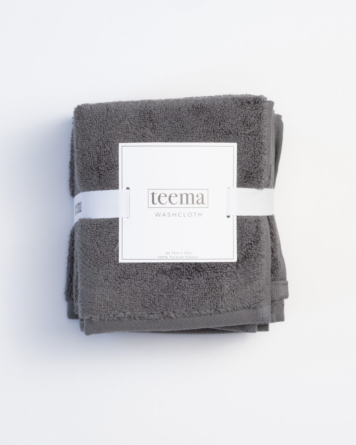 The Luxe Washcloths in Charcoal