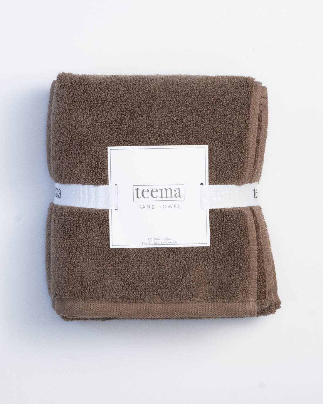The Luxe Hand Towels in Chocolate