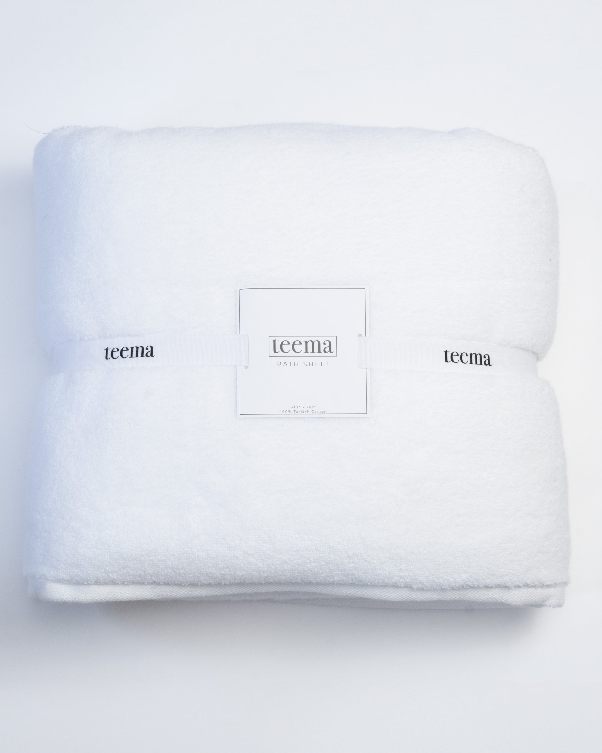 Luxe Turkish Cotton Bath Towels in White