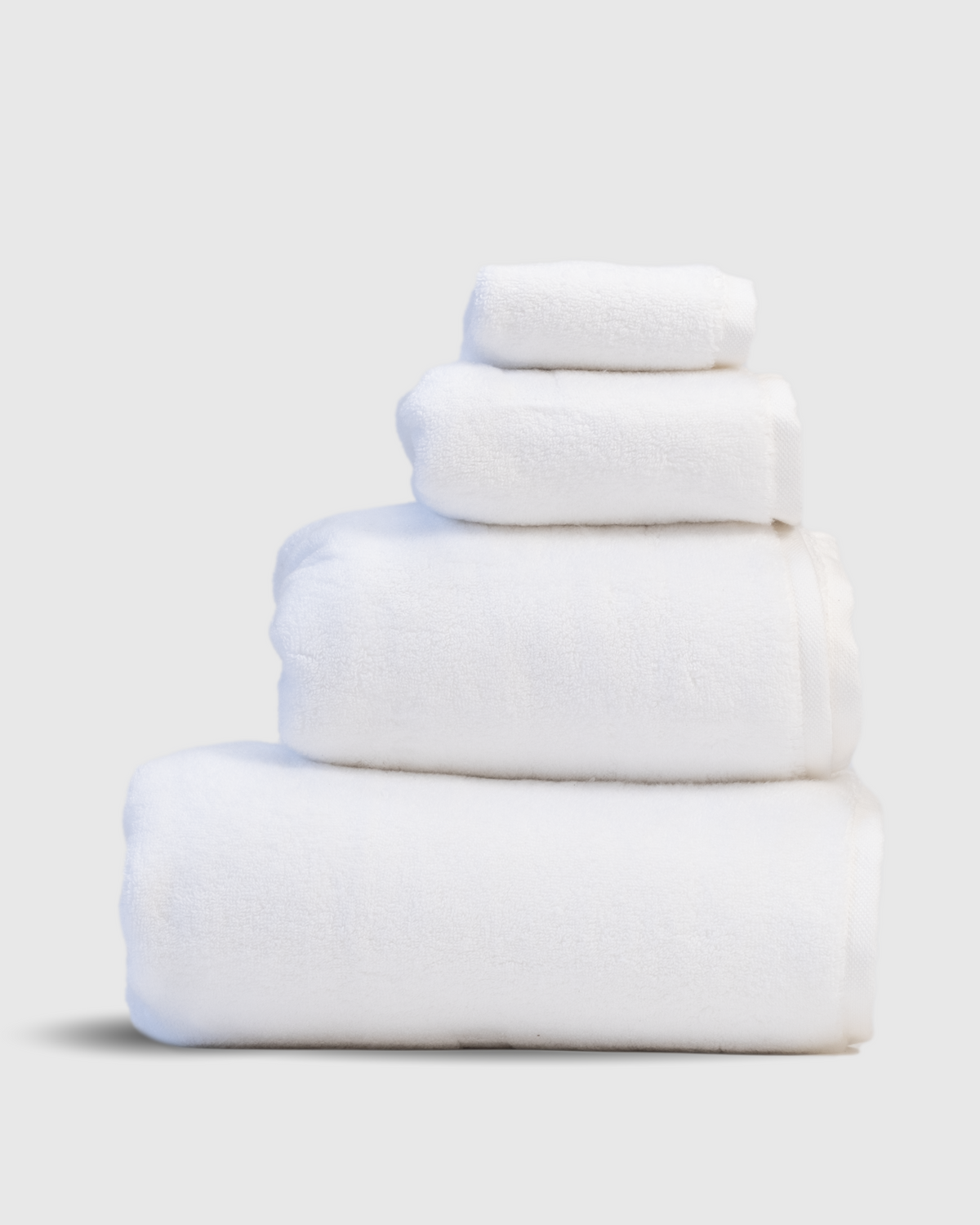 Luxe Turkish Cotton Bath Towels in White