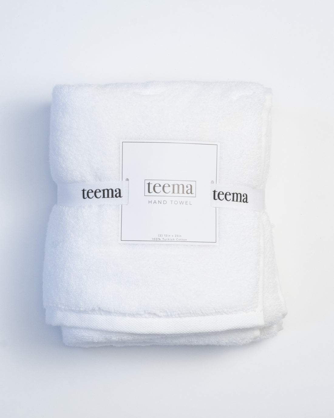 The Luxe Hand Towels in White