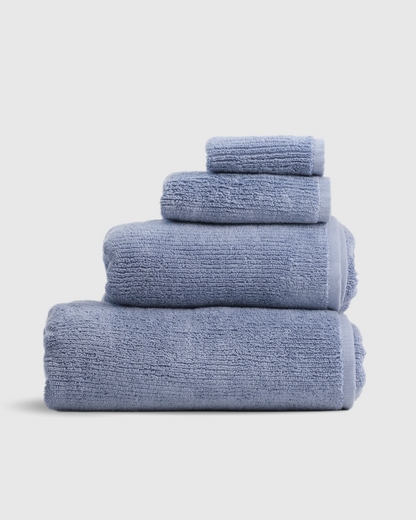 Ribbed Bath Towels in Spa