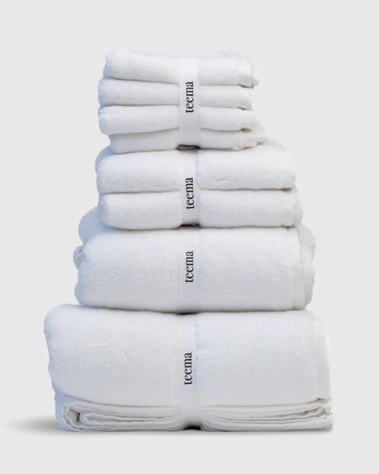 Luxe Bath Towels in White