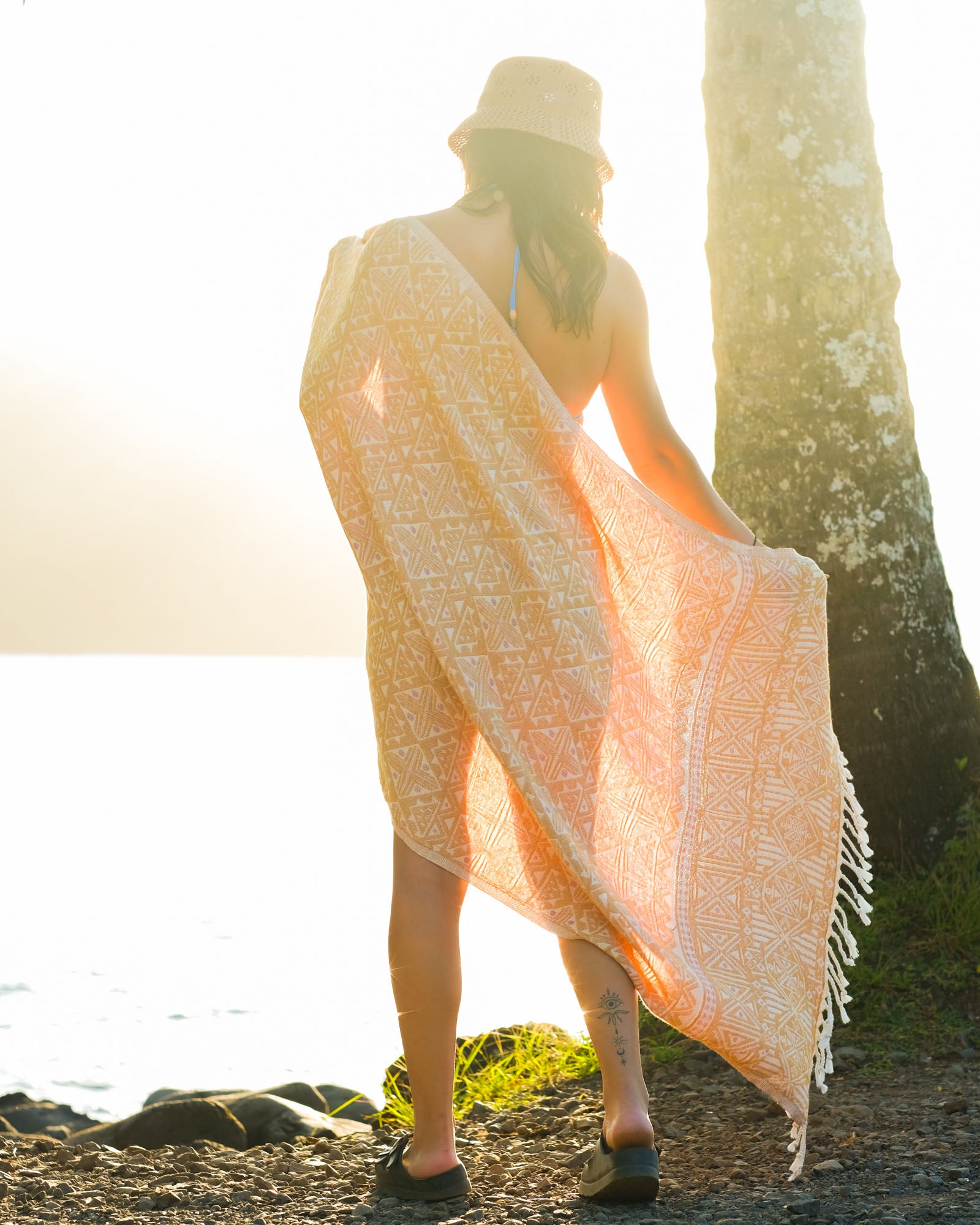 100% Organic Cotton Sunset Beach Towels