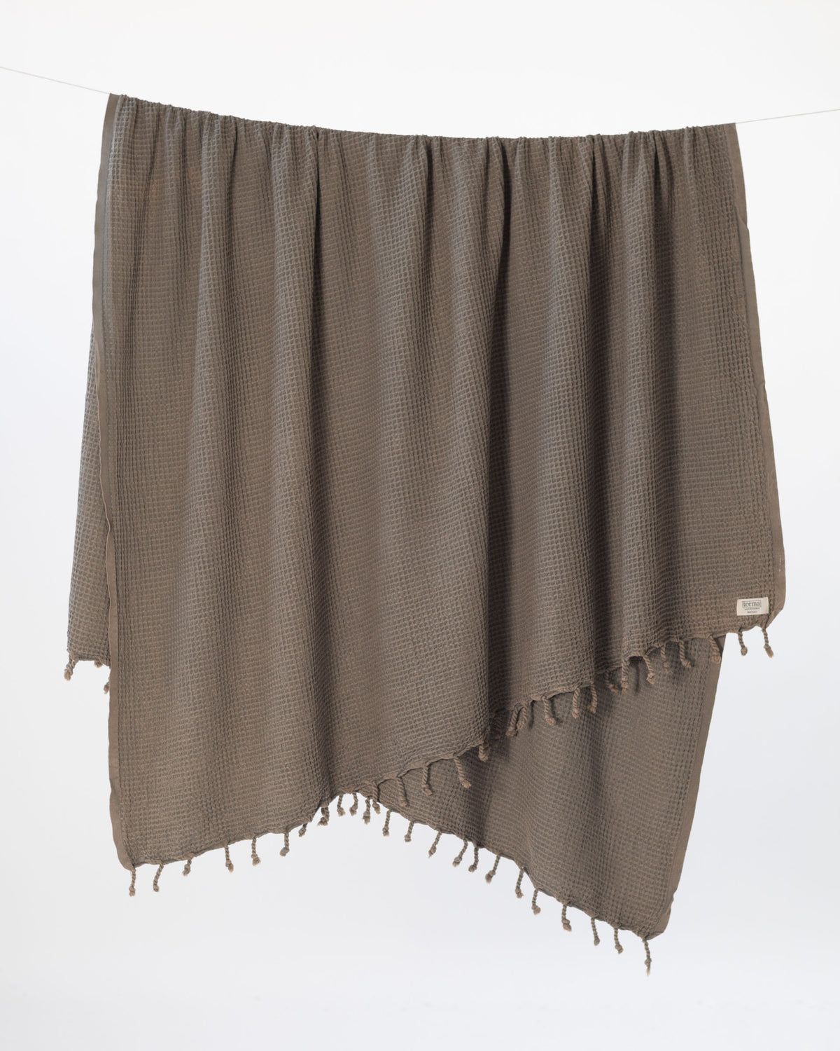 The Waffle Blanket in Sage Teema Towels