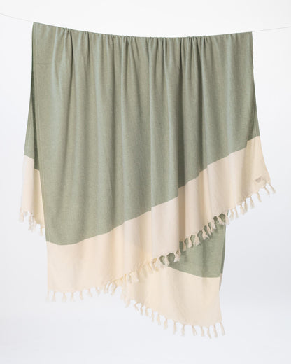 The Hamptons Blanket in Olive