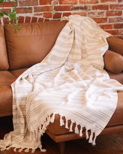 The Seasons Blanket in Cream