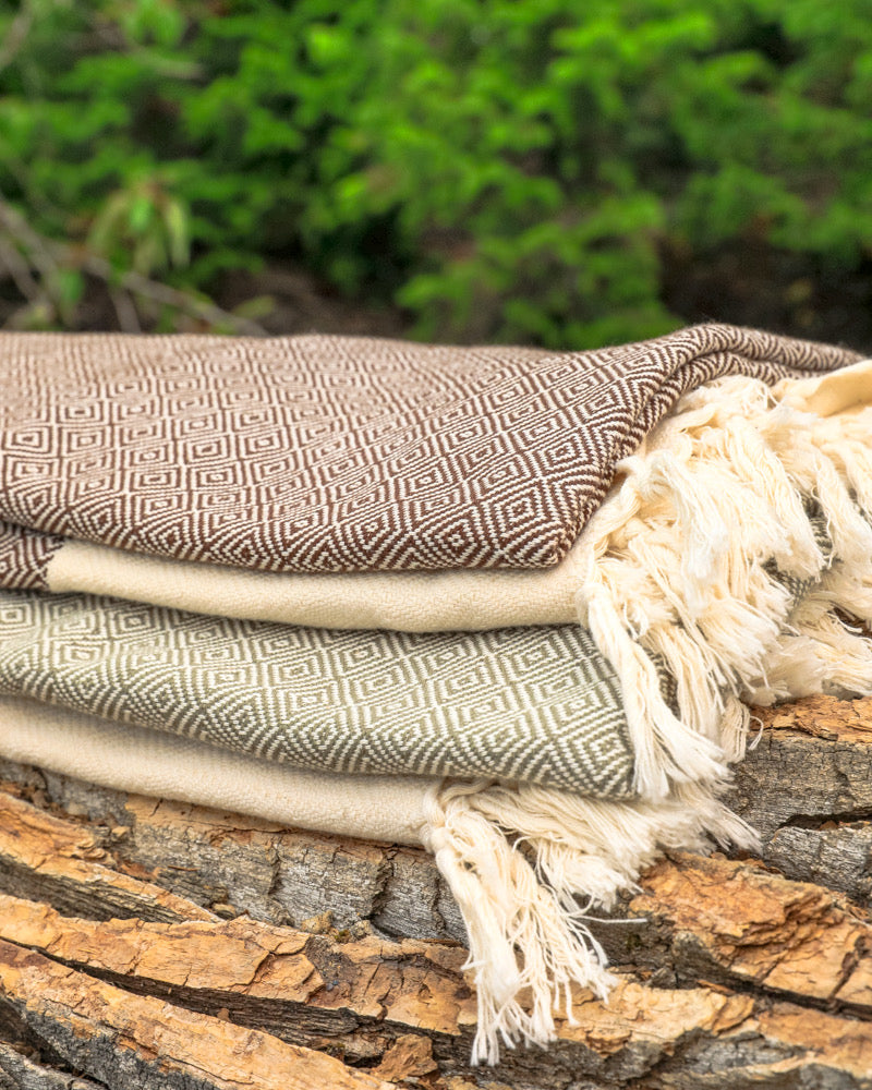 The Hamptons Blanket in Brown