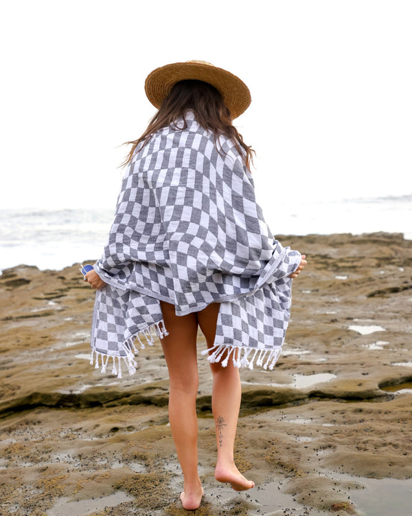 The Aqua Checkmate - Teema Towels